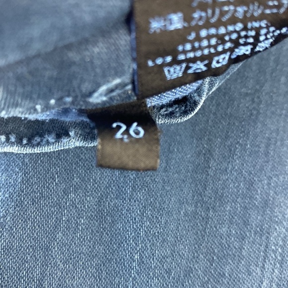 J Brand Blue Skinny Jeans With Large Eyelet Detail Down Rear Leg- Size 26 - Picture 8 of 10